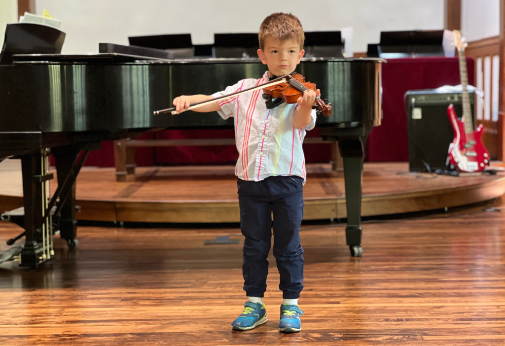 CCM student performing at a recital.